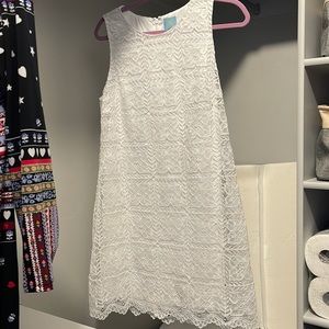White lace dress